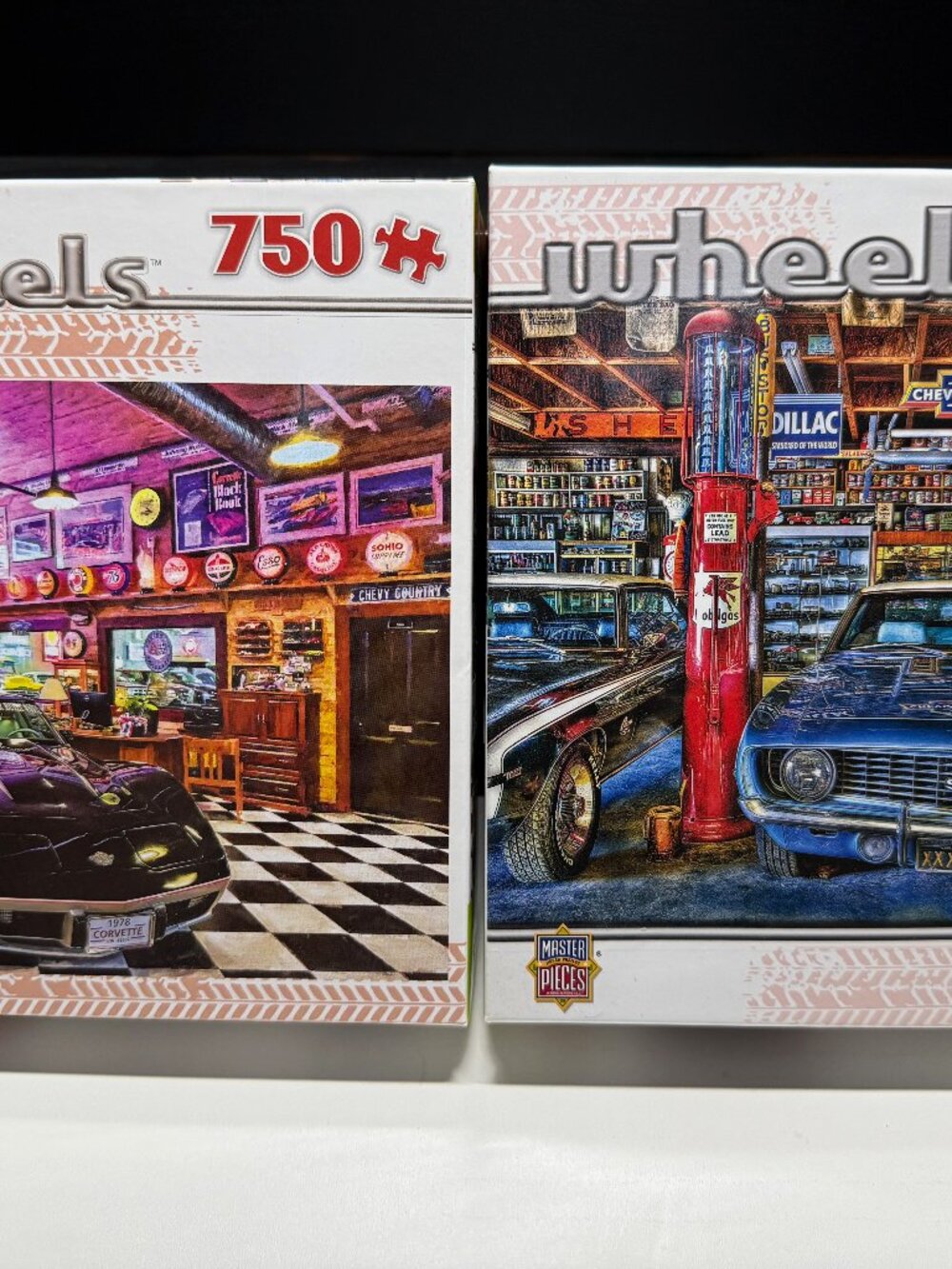 Masterpiece Inc. (2) "Wheels" 750 Piece Puzzles New/Sealed